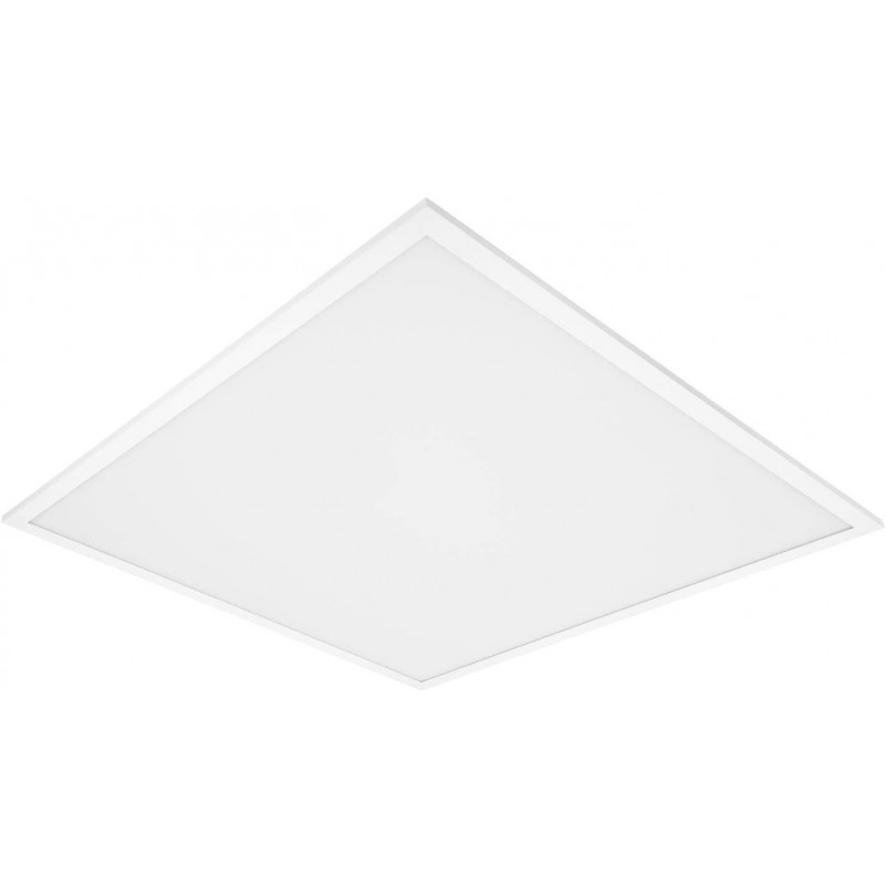 63,95 € Free Shipping | LED panel 33W LED 3000K Warm light. Square Shape 62×62 cm. Living room, dining room and bedroom. Aluminum and PMMA. White Color