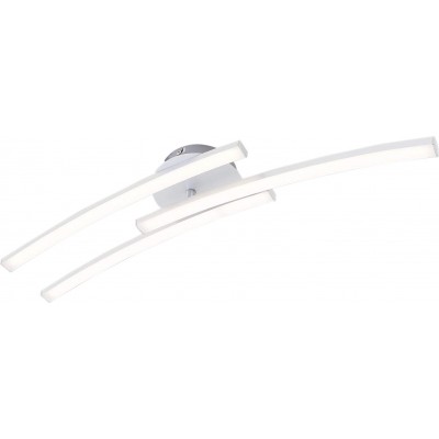 Ceiling lamp 6W 57×12 cm. Rotating LED Aluminum, pmma and metal casting. Aluminum Color