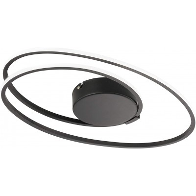 82,95 € Free Shipping | Ceiling lamp 19W Round Shape 50×30 cm. Living room, dining room and lobby. Modern Style. Acrylic. Black Color
