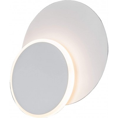 屋内ウォールライト 4W 円形 形状 16×16 cm. リビングルーム, ベッドルーム そして ロビー. アルミニウム そして PMMA. 白い カラー