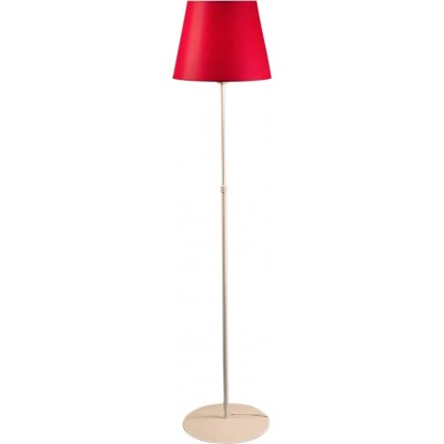 Lampada da pavimento 40W Forma Cilindrica 160×25 cm. Soggiorno, camera da letto e atrio. Stile retrò. Alluminio. Colore rosso