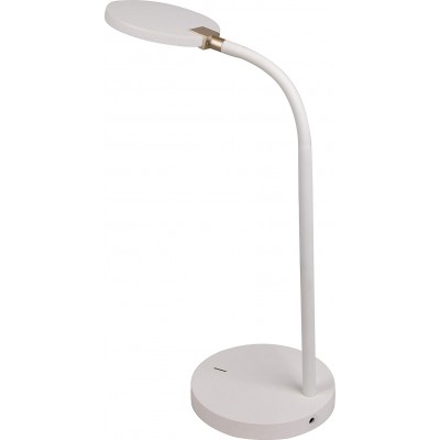 112,95 € Free Shipping | Desk lamp 4W Living room, dining room and bedroom. Steel. White Color
