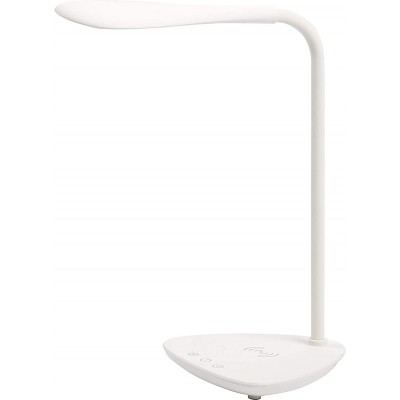 Lampada da scrivania Forma Estesa 50×31 cm. Sala da pranzo, camera da letto e atrio. Acciaio e Alluminio. Colore bianca