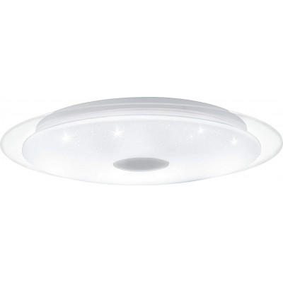 119,95 € Free Shipping | Indoor ceiling light Eglo 36W Round Shape Ø 56 cm. Remote control Living room, dining room and lobby. Modern and cool Style. Steel. White Color