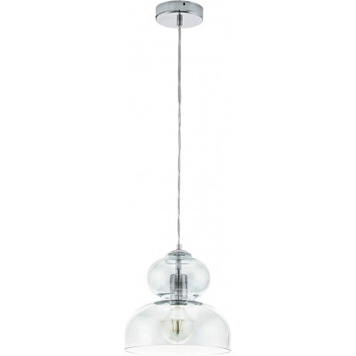 吊灯 Eglo 球形 形状 110×25 cm. 饭厅. 复古的 和 优质的 风格. 钢, 水晶 和 玻璃. 镀铬 颜色