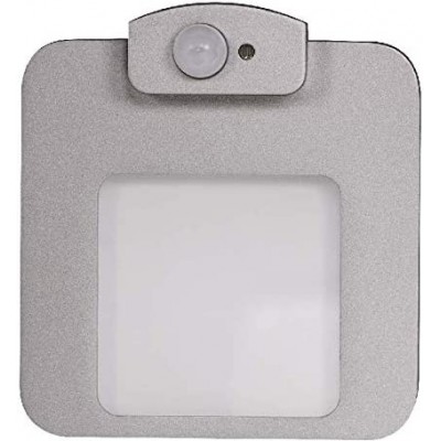 Настенный светильник для дома Квадратный Форма 8×7 cm. LED Гостинная, столовая и спальная комната. Алюминий, ПММА и Металл. Алюминий Цвет