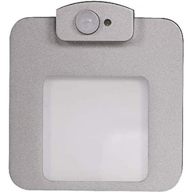 73,95 € Free Shipping | Indoor wall light Square Shape 8×7 cm. LED Living room, dining room and bedroom. Aluminum, PMMA and Metal casting. Aluminum Color
