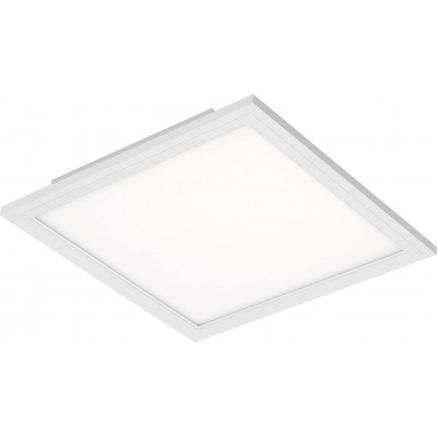 Luz de teto interna 12W Forma Quadrado 30×30 cm. LED com sensor Sala de estar, quarto e salão. Estilo moderno. PMMA e Metais. Cor branco