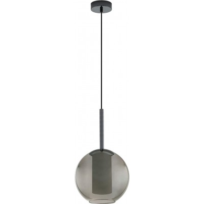 ハンギングランプ Eglo 60W 球状 形状 110×25 cm. リビングルーム, ベッドルーム そして ロビー. モダン スタイル. 鋼 そして ガラス. ブラック カラー