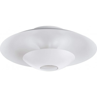 89,95 € Free Shipping | Indoor ceiling light Eglo 60W Round Shape 48×48 cm. Living room, bedroom and lobby. Steel and PMMA. White Color