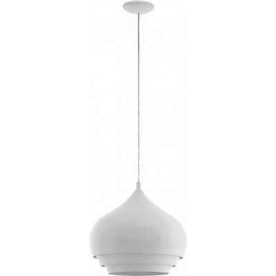 116,95 € 免费送货 | 吊灯 Eglo 60W 球形 形状 110×38 cm. 客厅, 卧室 和 大堂设施. 现代的 风格. 钢. 白色的 颜色