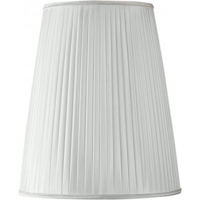 Tela da lâmpada Forma Cônica 27×18 cm. Tulipa Sala de estar, sala de jantar e salão. Têxtil. Cor cinza