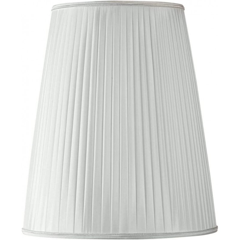 84,95 € Envio grátis | Tela da lâmpada Forma Cônica 27×18 cm. Tulipa Sala de estar, sala de jantar e salão. Têxtil. Cor cinza