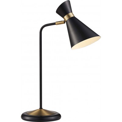 111,95 € Free Shipping | Desk lamp 40W Cylindrical Shape 58×41 cm. Living room, dining room and lobby. Modern Style. Metal casting. Black Color