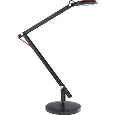Lámpara de escritorio 6W Forma Alargada 86×36 cm. Articulable Comedor, dormitorio y vestíbulo. Estilo moderno. Metal. Color negro