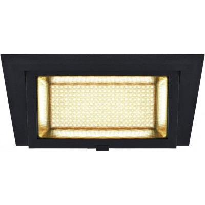 78,95 € Free Shipping | Recessed lighting 35W Rectangular Shape 25×16 cm. Living room, bedroom and lobby. Aluminum and Resin. Black Color