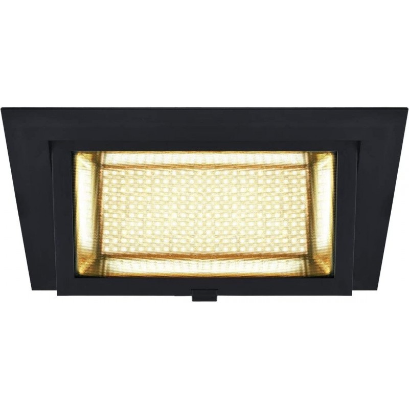 78,95 € Free Shipping | Recessed lighting 35W Rectangular Shape 25×16 cm. Living room, bedroom and lobby. Aluminum and Resin. Black Color