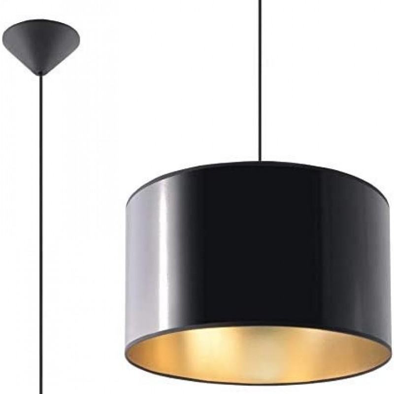 89,95 € Envoi gratuit | Lampe à suspension Façonner Cylindrique 82×30 cm. Salle, chambre et hall. Style moderne. Couleur noir