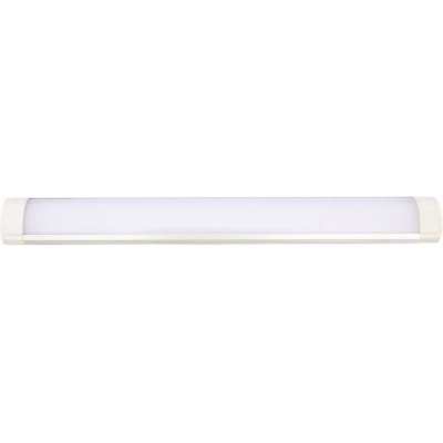 Lampada da soffitto Forma Estesa 120×8 cm. LED Soggiorno, camera da letto e atrio. Alluminio. Colore bianca
