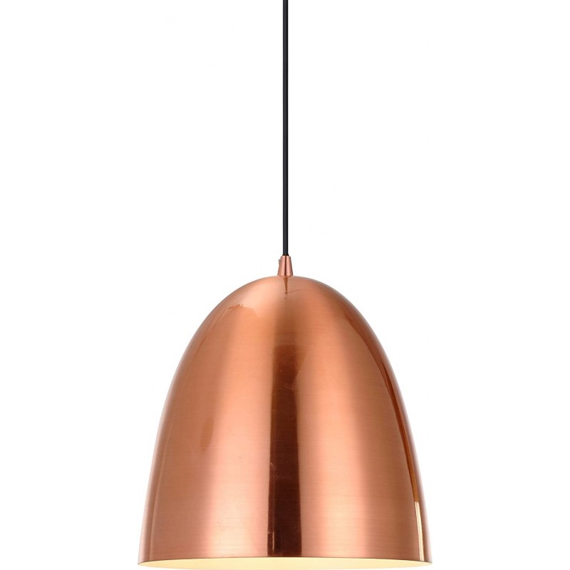 109,95 € Free Shipping | Hanging lamp 40W Conical Shape 40×40 cm. Living room, dining room and bedroom. Aluminum and Metal casting. Copper Color