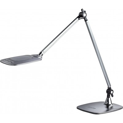 Desk lamp 7W Angular Shape 73×55 cm. Articulated LED Dining room, bedroom and lobby. ABS and Metal casting. Gray Color