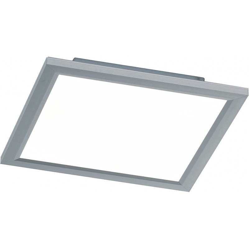 84,95 € Free Shipping | Indoor ceiling light 18W Square Shape 30×30 cm. Dining room, bedroom and lobby. Modern Style. Aluminum and PMMA. Silver Color
