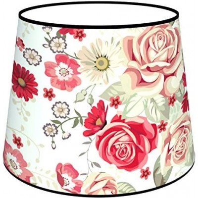 Lamp shade Conical Shape 45×40 cm. Tulip Living room, dining room and bedroom. Textile. Red Color