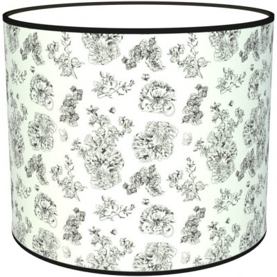 87,95 € Kostenloser Versand | Lampenschirm Zylindrisch Gestalten 50×50 cm. Tulpe Esszimmer, schlafzimmer und empfangshalle. Textil und Polycarbonat. Weiß Farbe