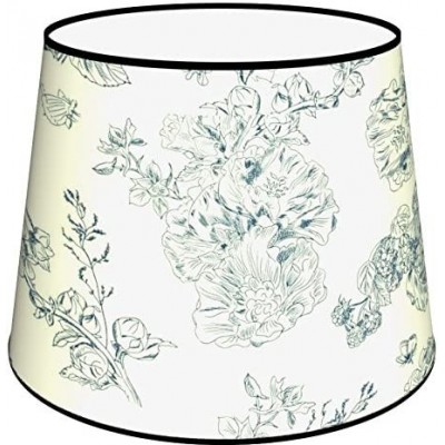 Schermo della lampada Forma Conica 45×40 cm. Tulipano Soggiorno, sala da pranzo e camera da letto. Tessile. Colore bianca