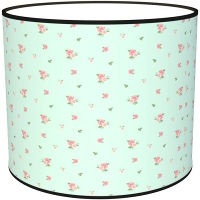 88,95 € Free Shipping | Lamp shade Cylindrical Shape 50×50 cm. Tulip Living room, dining room and bedroom. Textile and Polycarbonate. Green Color