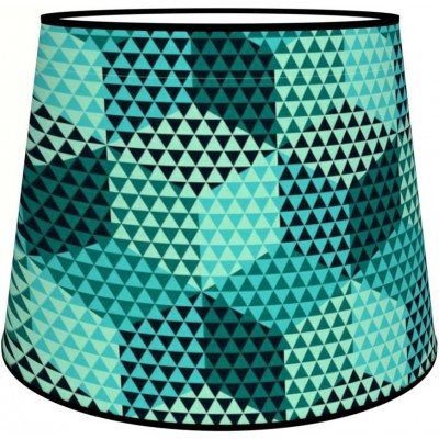 83,95 € Envoi gratuit | Écran de la lampe 45×40 cm. Tulipe Textile et polycarbonate. Couleur bleu