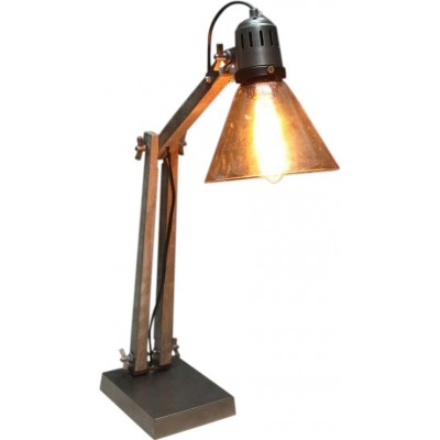 Lampada da scrivania Forma Conica 49×20 cm. Articolabile Soggiorno, sala da pranzo e atrio. Colore grigio