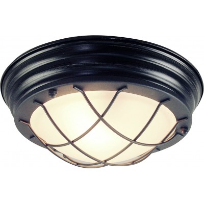 76,95 € Free Shipping | Indoor ceiling light 30W Spherical Shape 29×29 cm. Living room, dining room and lobby. Crystal and Metal casting. Black Color