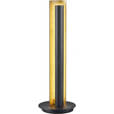 Lámpara de sobremesa Trio 7W Forma Rectangular 48×16 cm. Salón, comedor y dormitorio. Metal. Color negro