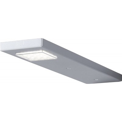 Illuminazione per mobili Forma Rettangolare 25×6 cm. LED da incasso Soggiorno, sala da pranzo e camera da letto. Alluminio e PMMA. Colore grigio