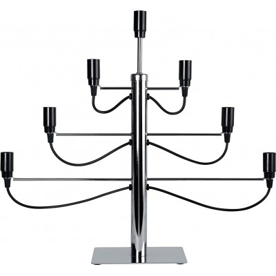 81,95 € Envío gratis | Lámpara de sobremesa 15W 60×53 cm. LED para candelabro Pmma. Color negro