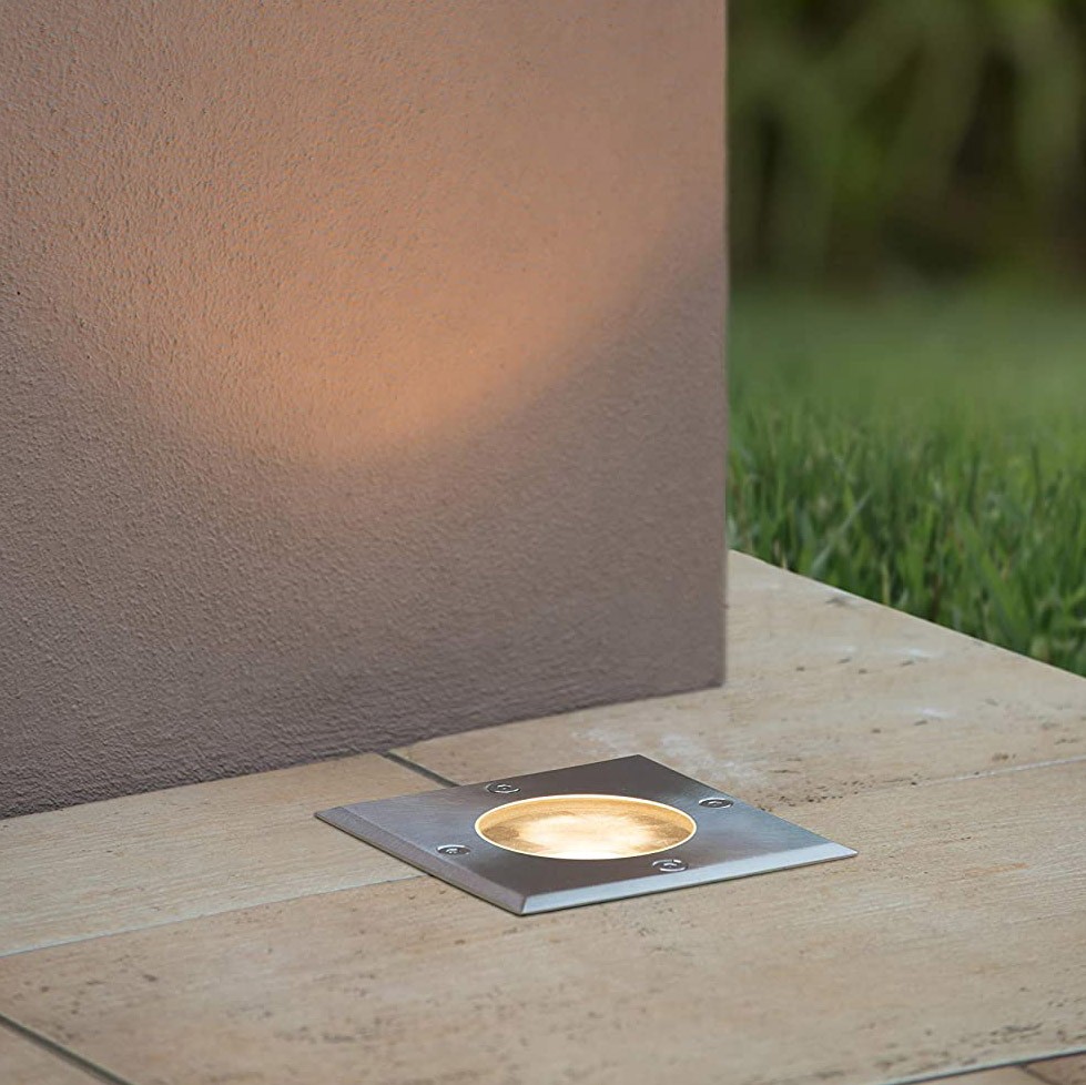 79,95 € Free Shipping | In-Ground lighting 35W 11×11 cm. Aluminum. Plated chrome Color