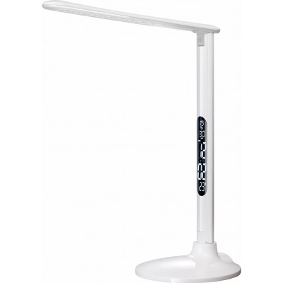 Lámpara de escritorio 10W Forma Alargada 45×36 cm. LED articulado Salón, comedor y dormitorio. ABS y Metal. Color blanco