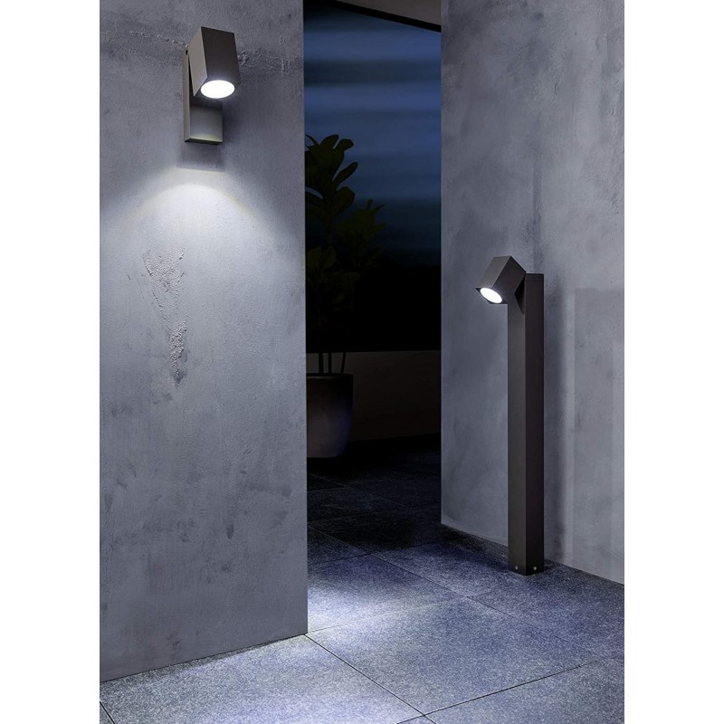 107,95 € Free Shipping | Luminous beacon Eglo 5W 3000K Warm light. Rectangular Shape 78×14 cm. Terrace, garden and public space. Aluminum. Anthracite Color