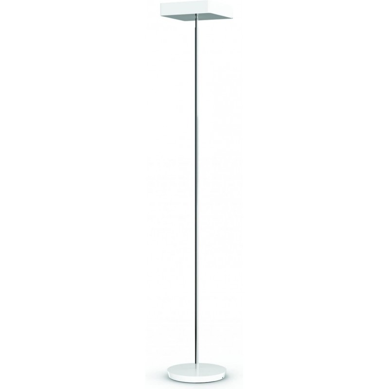98,95 € Free Shipping | Floor lamp 24W Round Shape 191×31 cm. Dining room, bedroom and lobby. Modern Style. Steel. Plated chrome Color