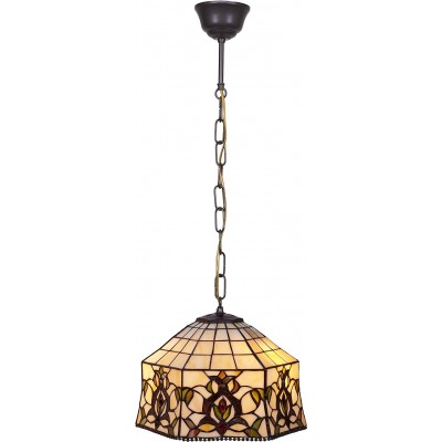 Lampe à suspension 60W 35×30 cm. Salle, salle à manger et hall. Style conception. Cristal. Couleur jaune