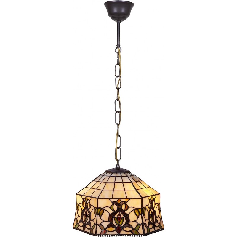 126,95 € Free Shipping | Hanging lamp 60W 35×30 cm. Living room, dining room and lobby. Design Style. Crystal. Yellow Color