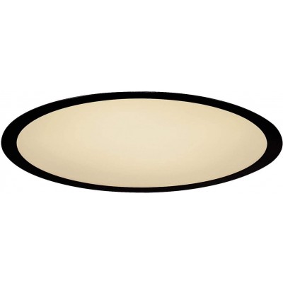 117,95 € Free Shipping | Recessed lighting 16W Round Shape 30×30 cm. Dimmable LED Living room, dining room and lobby. Modern Style. Aluminum. Black Color