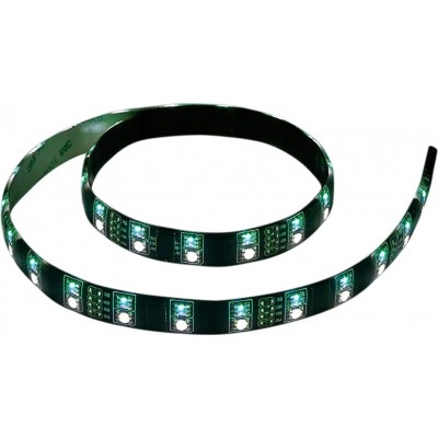 93,95 € Free Shipping | LED strip and hose LED Extended Shape 10×10 cm. Multicolor RGBW LED Strip Coil-Reel Terrace, garden and public space. Black Color