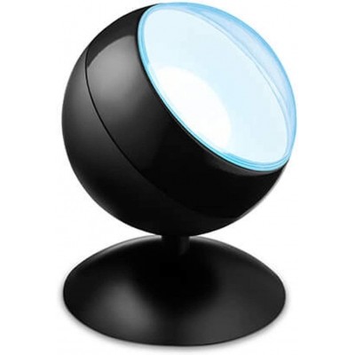 117,95 € Envío gratis | Foco para interior WiZ 13W 17×17 cm. LED regulable. Alexa y Google Home Acrílico. Color negro