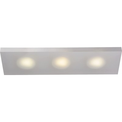 128,95 € Free Shipping | Ceiling lamp 20W Rectangular Shape 50×15 cm. Triple LED spotlight Bathroom. Modern Style. Acrylic. White Color