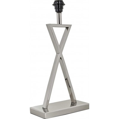 Lampe de table 50×24 cm. Pied de lampe Salle, chambre et hall. Style classique. Aluminium. Couleur argent