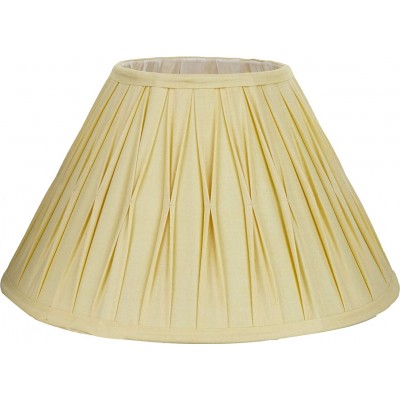 Tela da lâmpada Forma Cônica 40×40 cm. Tulipa Sala de estar, sala de jantar e salão. Estilo clássico. Têxtil. Cor amarelo
