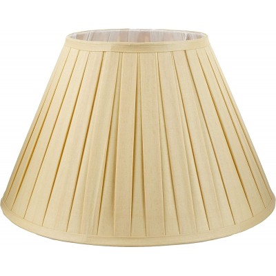 Tela da lâmpada Forma Cônica 50×50 cm. Tulipa Sala de jantar, quarto e salão. Estilo clássico. Têxtil. Cor amarelo