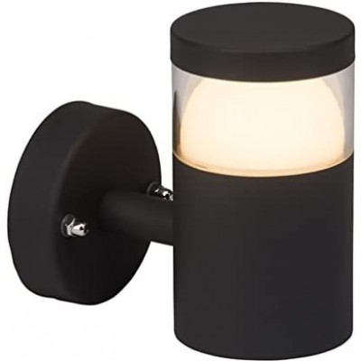 48,95 € Free Shipping | Outdoor wall light 7W Cylindrical Shape 14×14 cm. LED Terrace, garden and public space. PMMA and Metal casting. Black Color
